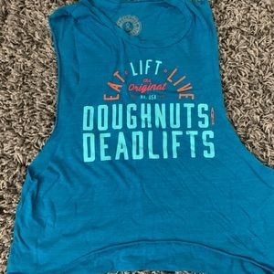 Doughnuts & Deadlifts muscle tank